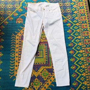 Lilly Pulitzer Worth Skinny Mini White Jeans 0